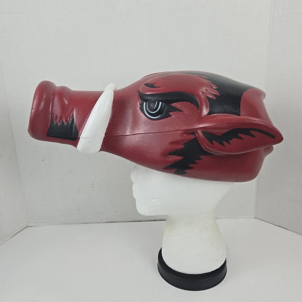 Vtg Arkansas Razorbacks FOAMHEADS Foam Hog Head Hat Woo Pig Sooie Fan Gear HTF!